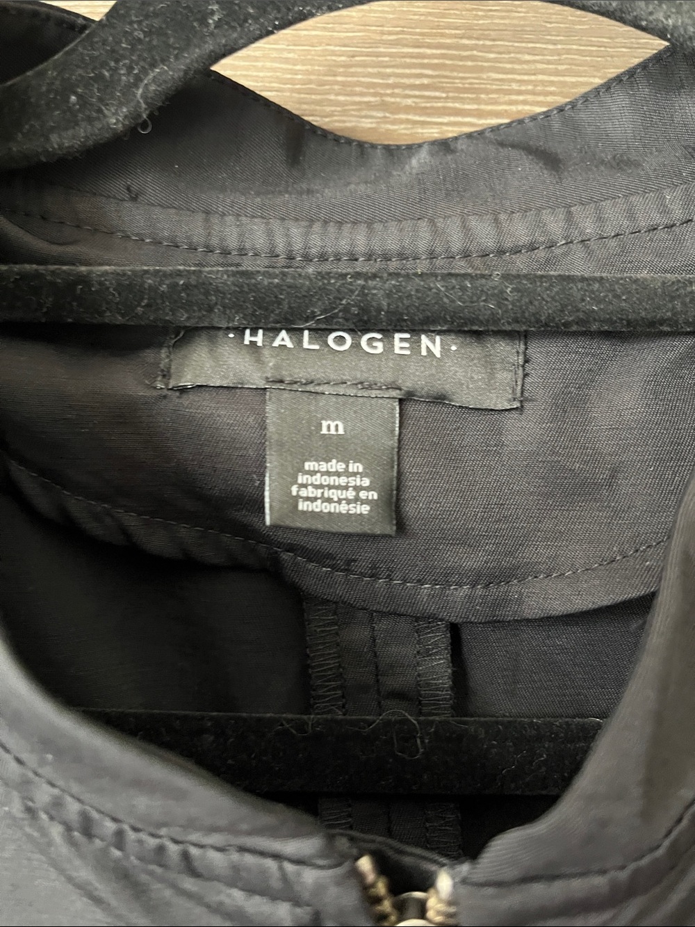 Halogen Black Ruffle-Trim Utility Jacket - Picture 2 of 11